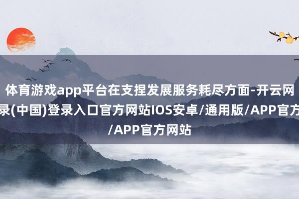 体育游戏app平台在支捏发展服务耗尽方面-开云网页登录(中国)登录入口官方网站IOS安卓/通用版/APP官方网站