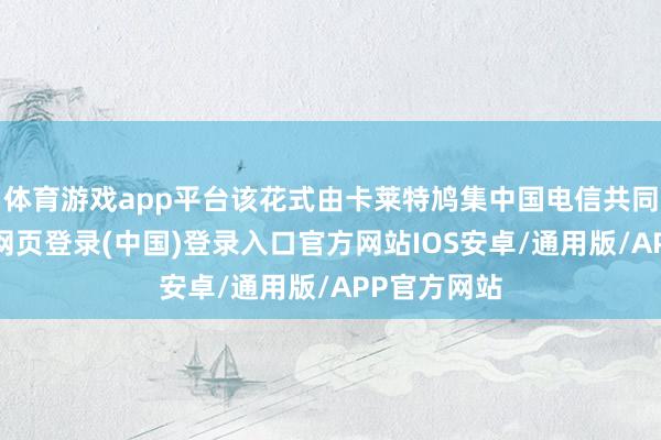 体育游戏app平台该花式由卡莱特鸠集中国电信共同建筑-开云网页登录(中国)登录入口官方网站IOS安卓/通用版/APP官方网站